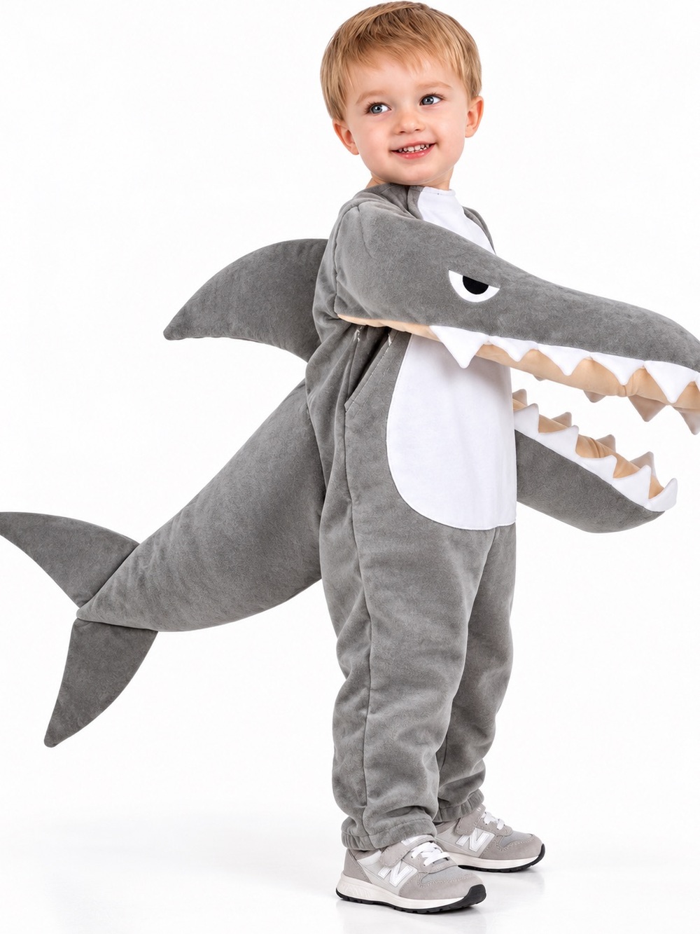 NWT Princess Paradise Chompers Plush Gray Shark Kids Costume Size: Small